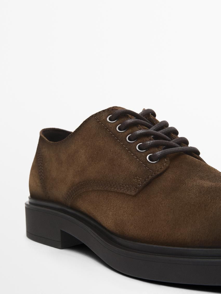 Massimo Dutti St. Moritz Men Leather Shoes Brown | US-DV5286940