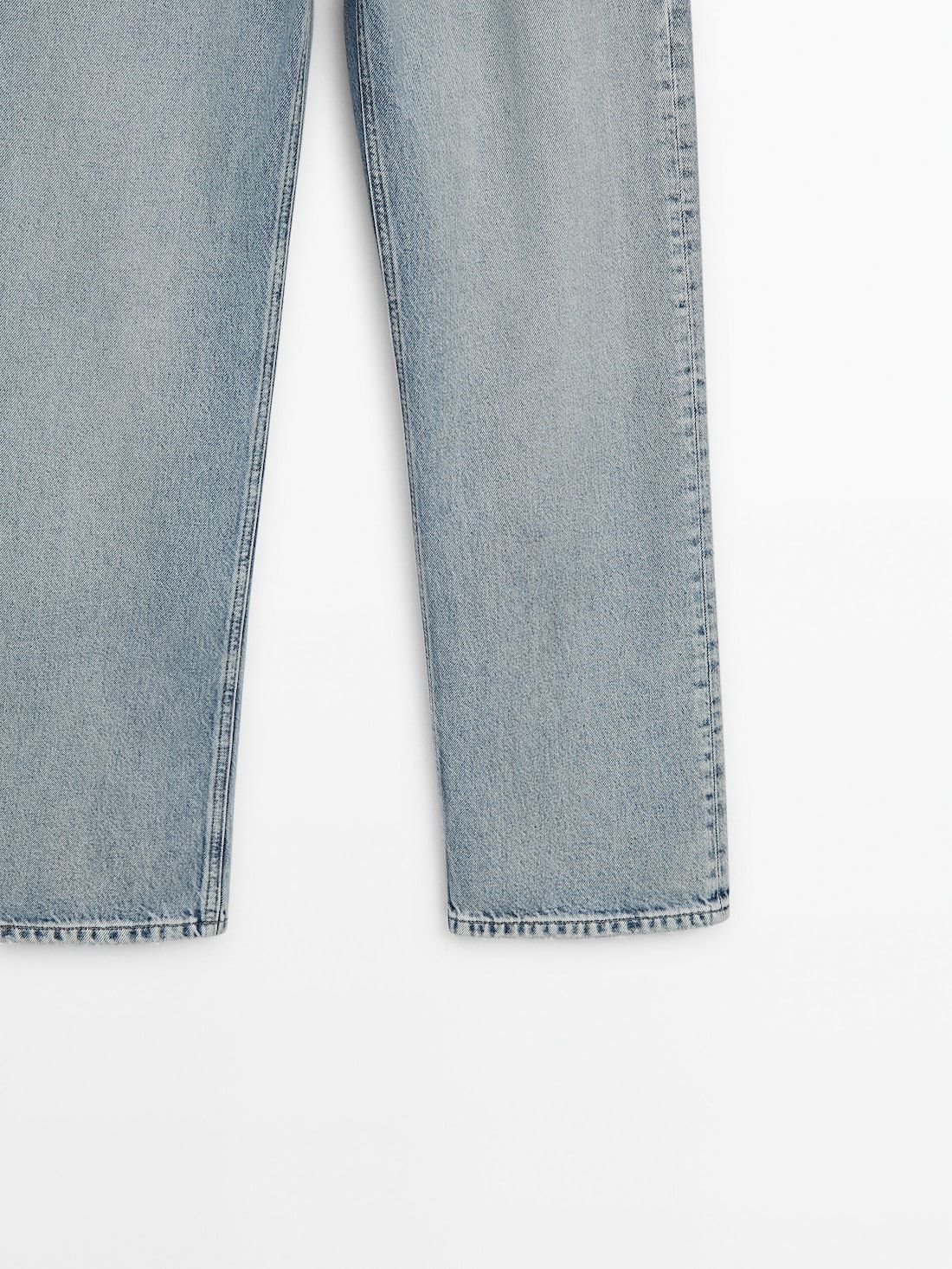 Massimo Dutti Straight Fit High-waist Women Jeans Blue | US-AF5681273