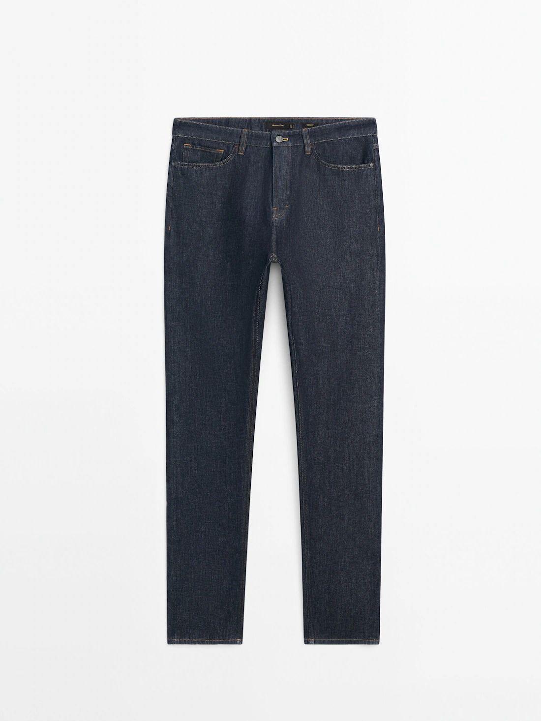 Massimo Dutti Straight-leg Rinse Wash Men Jeans Indigo | US-KX8706351