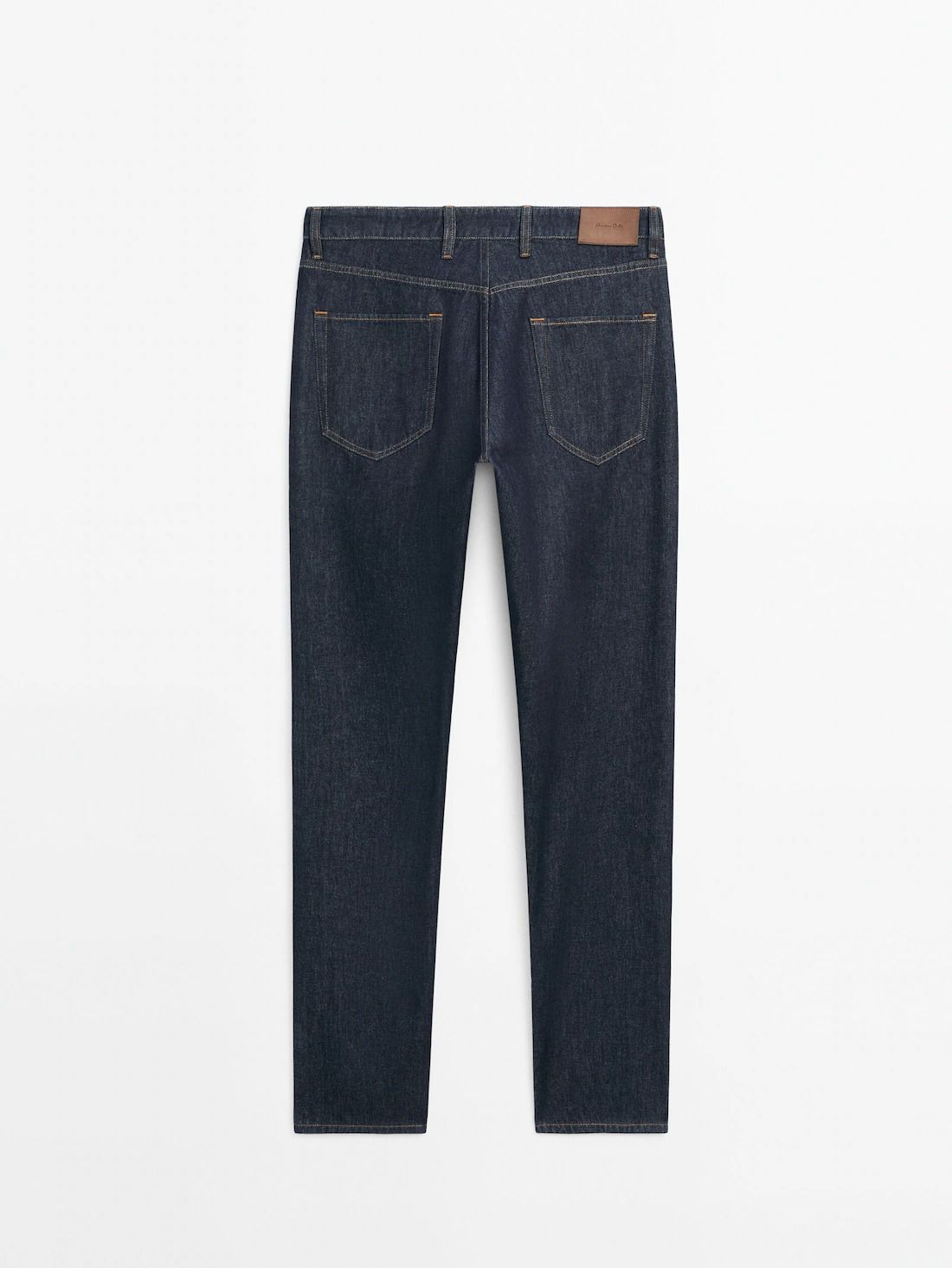 Massimo Dutti Straight-leg Rinse Wash Men Jeans Indigo | US-KX8706351