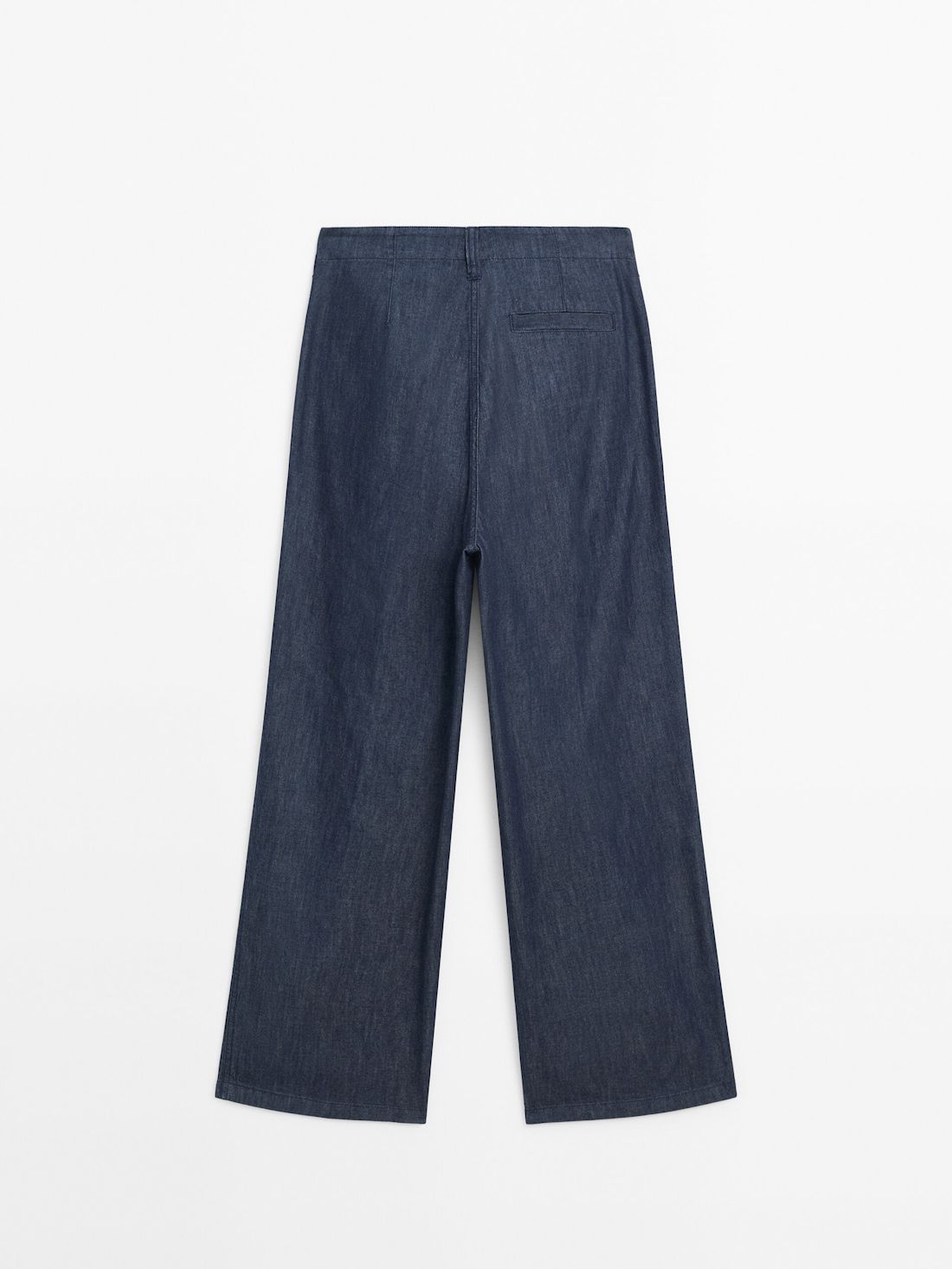 Massimo Dutti Straight-leg With Pocket Detail Women Jeans Dark Blue | US-IU6713058