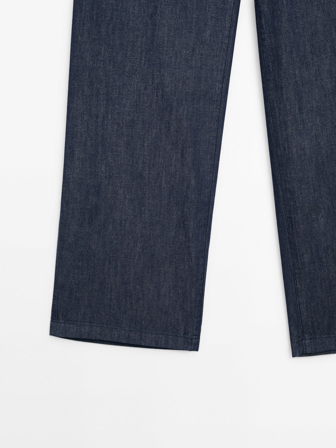 Massimo Dutti Straight-leg With Pocket Detail Women Jeans Dark Blue | US-IU6713058