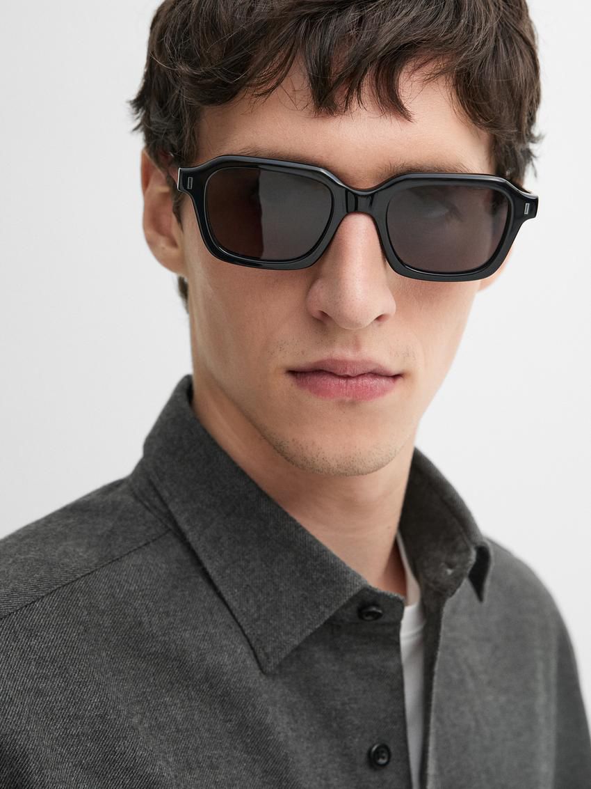 Massimo Dutti Twill Regular Fit Cotton Men Shirts Dark Grey | US-UM0615973