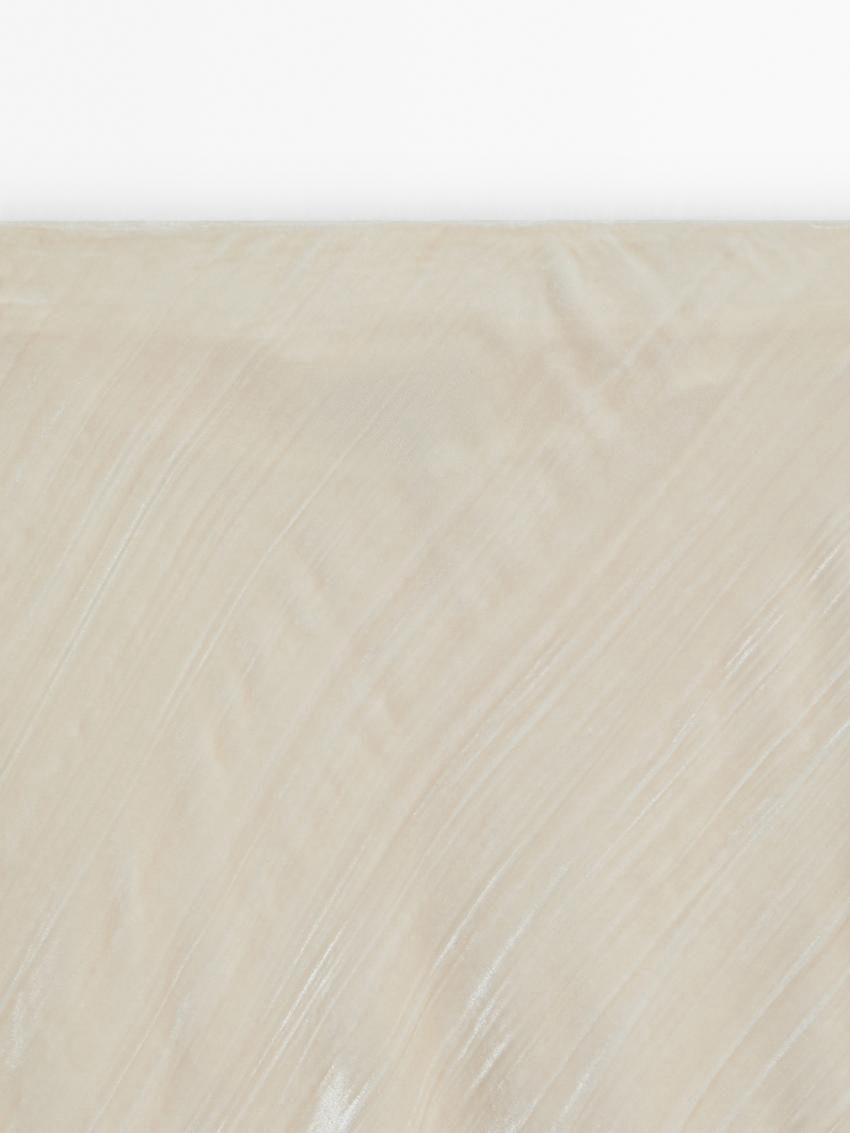 Massimo Dutti Velvet Flounce Midi Women Skirts Cream | US-SA6915832