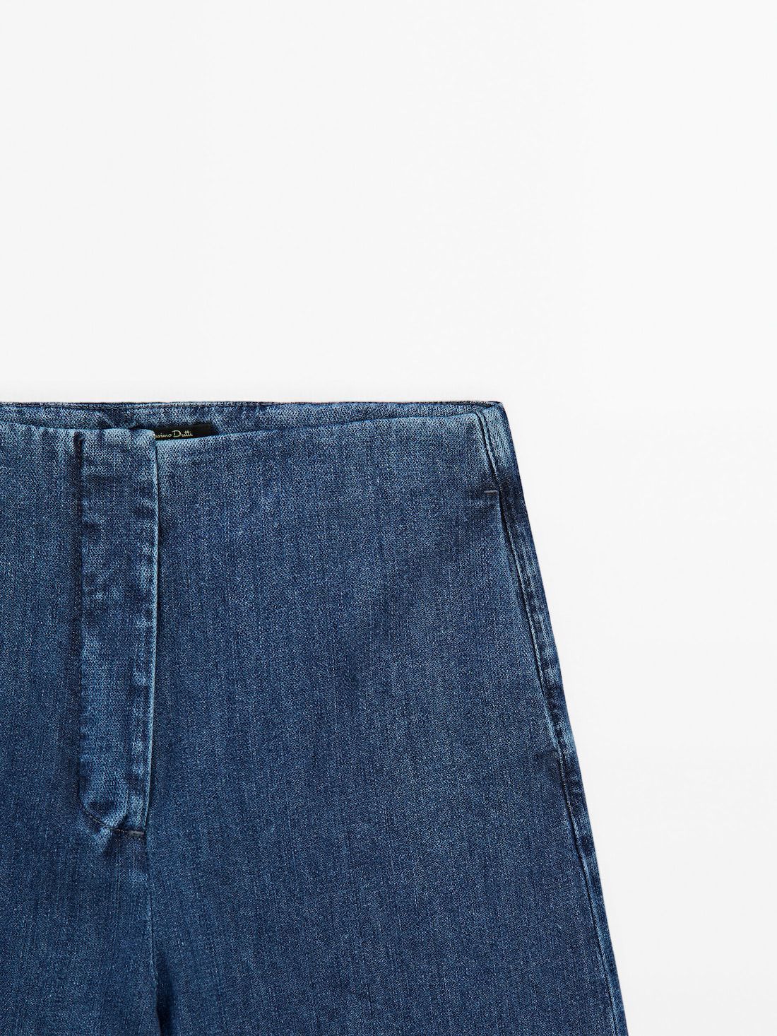 Massimo Dutti Wide-leg High-waist Women Jeans Dark Grey | US-XQ8674925