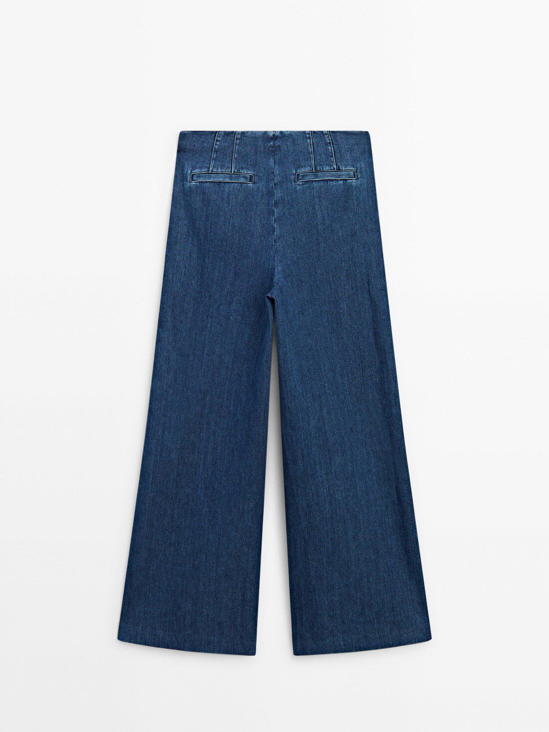 Massimo Dutti Wide-leg High-waist Women Jeans Dark Grey | US-XQ8674925