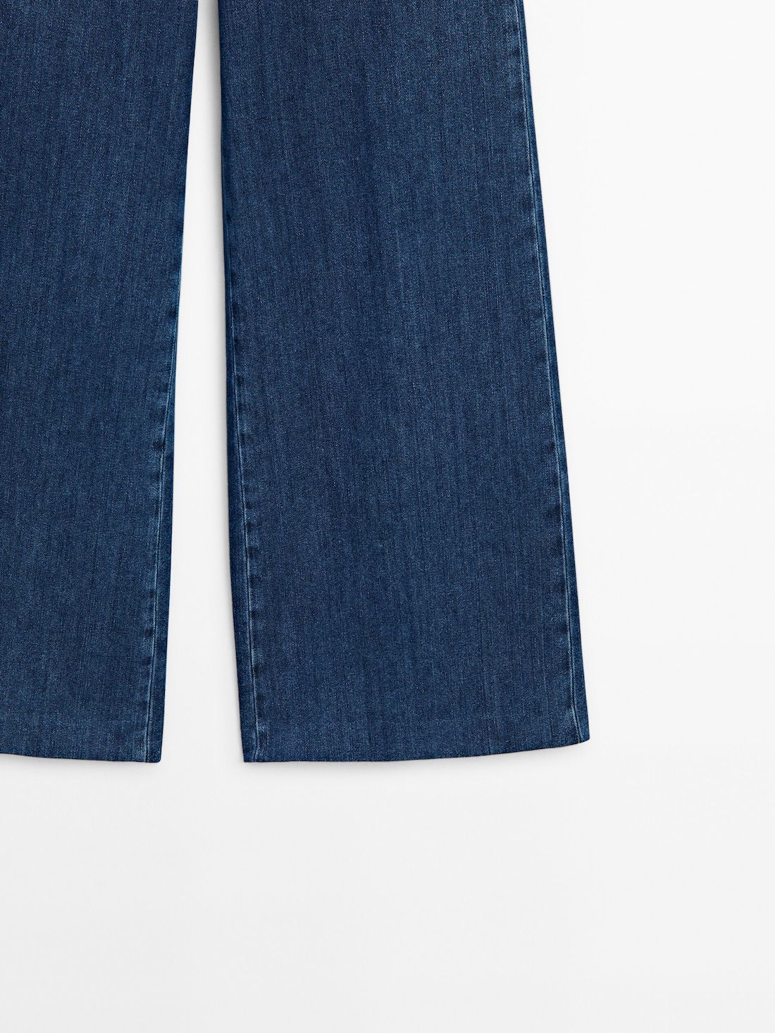 Massimo Dutti Wide-leg High-waist Women Jeans Dark Grey | US-XQ8674925