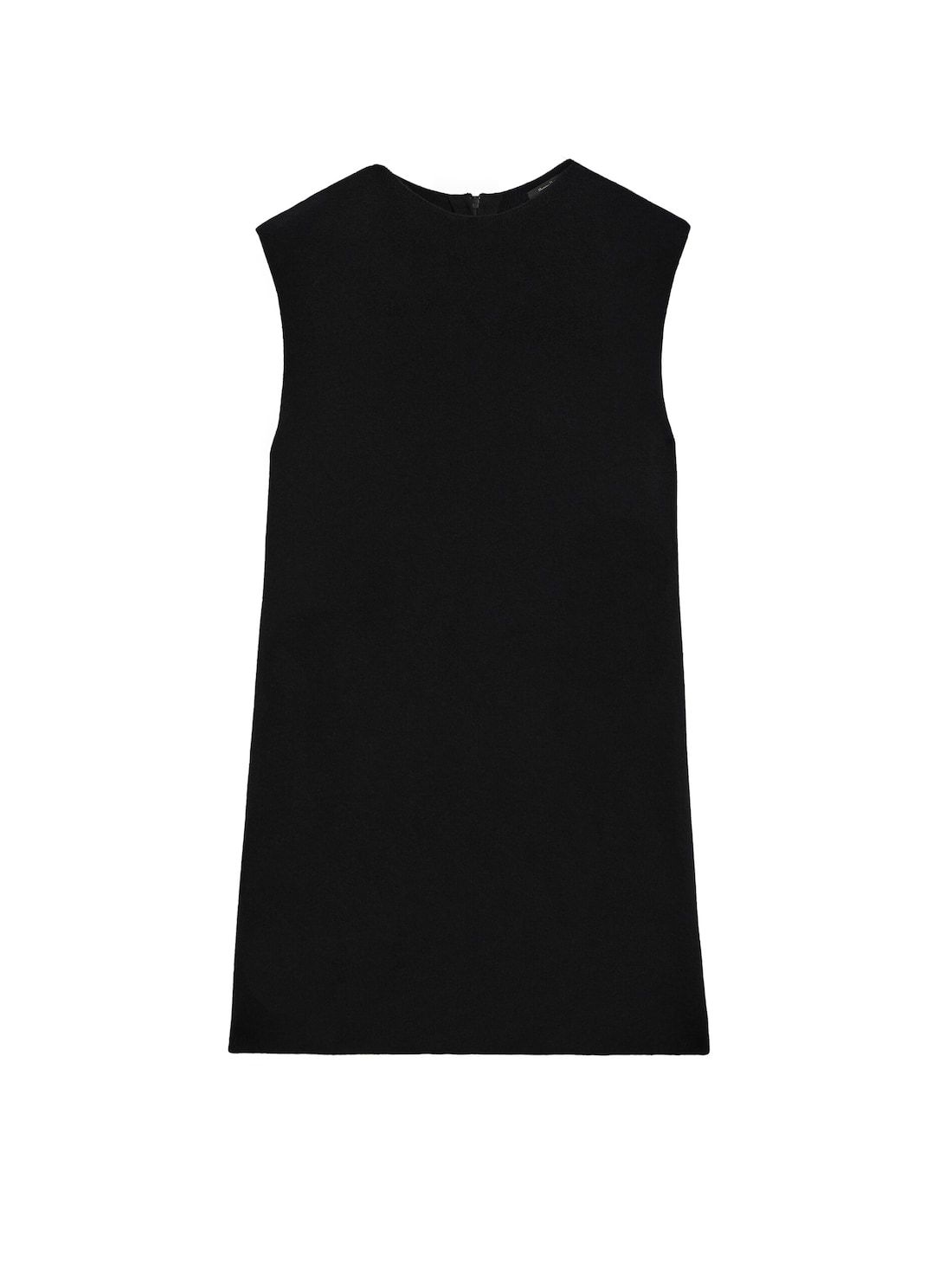 Massimo Dutti Wool Blend Pinafore Women Dress Black | US-XN6109784