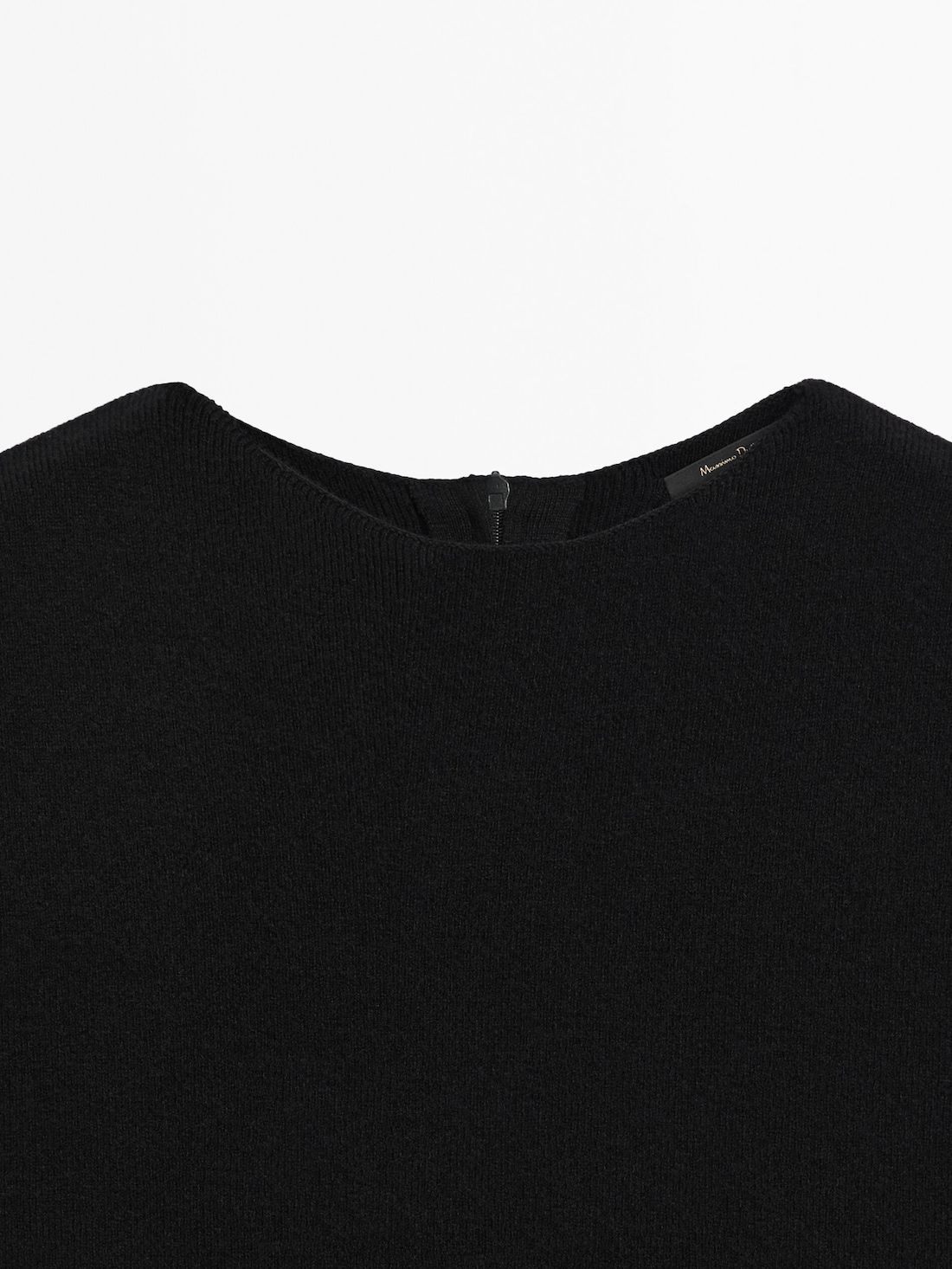 Massimo Dutti Wool Blend Pinafore Women Dress Black | US-XN6109784