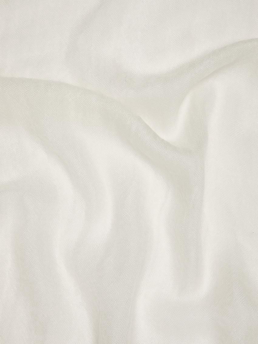 Massimo Dutti Wool Blend Women Scarf Cream | US-FC4805361
