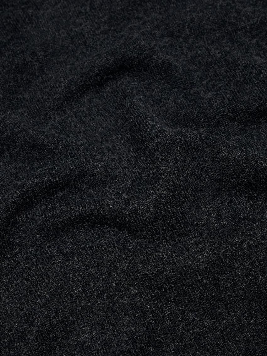 Massimo Dutti Wool Blend Women Scarf Dark Grey | US-GY3801724