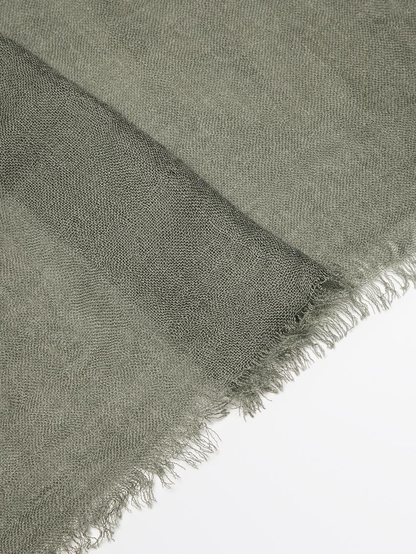 Massimo Dutti Wool Blend Women Scarf Green | US-KC2613480