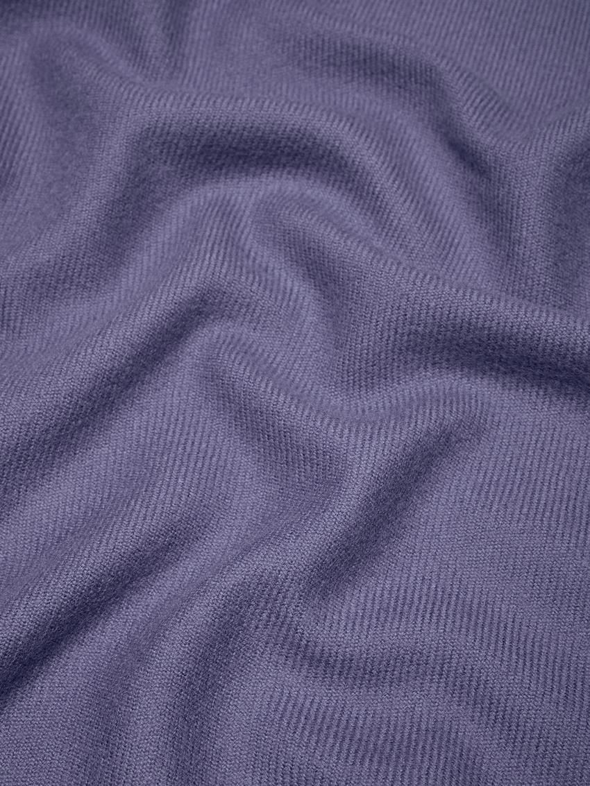 Massimo Dutti Wool Fringed Women Scarf Purple | US-KV6249173